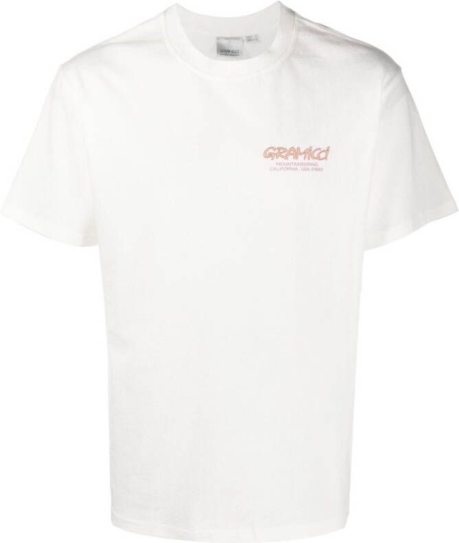 Gramicci T-shirt met logoprint Wit