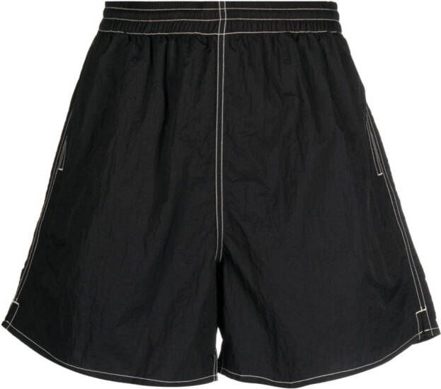 Gramicci Shorts met contrasterende stiksels Zwart