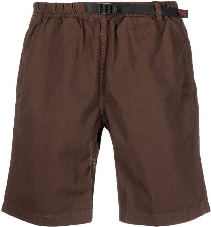 Gramicci Shorts met gespsluiting Bruin