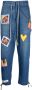 Greg Lauren Shorts met patch-detail Blauw - Thumbnail 1