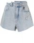 Ground Zero Gerafelde shorts Blauw - Thumbnail 1