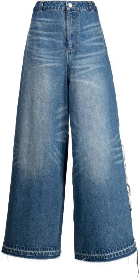 Ground Zero Jeans met wijde pijpen Blauw