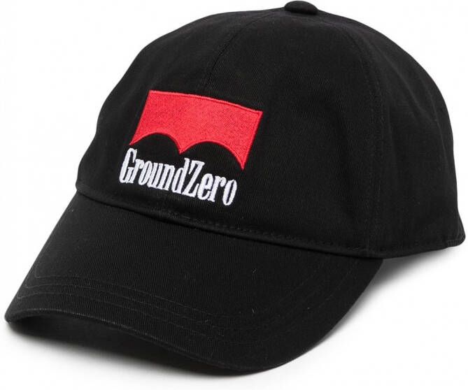 Ground Zero Pet met geborduurd logo Zwart
