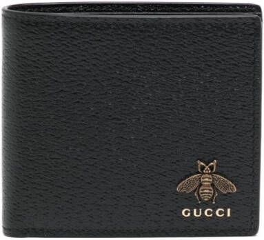 Gucci Animalier leren portemonnee Zwart