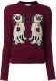Gucci dog patch stripe top Rood - Thumbnail 1