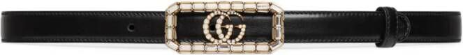 Gucci Riem met GG-logo Zwart