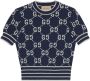 Gucci Cropped top Blauw - Thumbnail 1