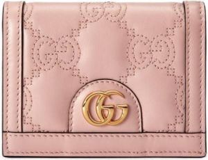 Gucci Portemonnee met logo-reliëf Roze