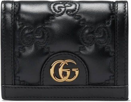 Gucci GG matelassé pasjeshouder portemonnee Zwart