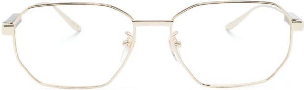 Gucci Eyewear Bril met geometrisch montuur Goud