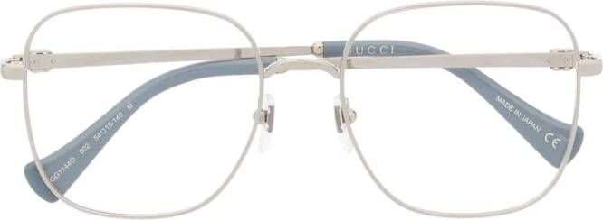 Gucci Eyewear Bril met vierkant montuur Zilver