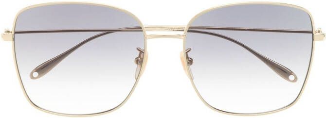 Gucci Eyewear Charms zonnebril met oversized montuur Goud