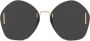 Gucci Eyewear Zonnebril met gegraveerd logo Goud - Thumbnail 1