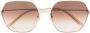 Gucci Eyewear Zonnebril met geometrisch montuur Goud - Thumbnail 1