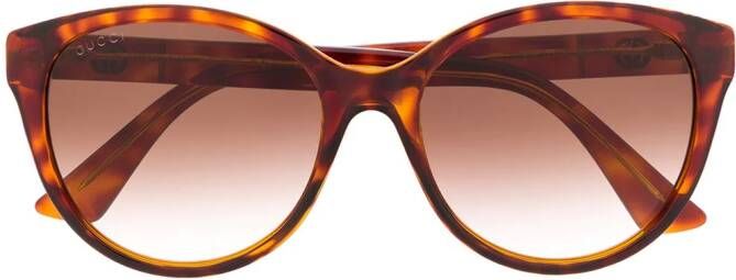 Gucci Eyewear GG0631S zonnebril met rond montuur Bruin