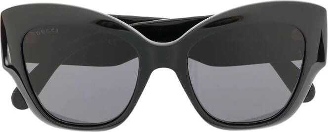 Gucci Eyewear GG0808S zonnebril met oversized montuur Zwart