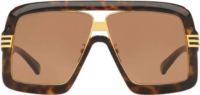Gucci Eyewear GG0900S zonnebril met oversized montuur Groen