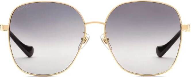 Gucci Eyewear GG1089SA zonnebril met rond montuur Grijs