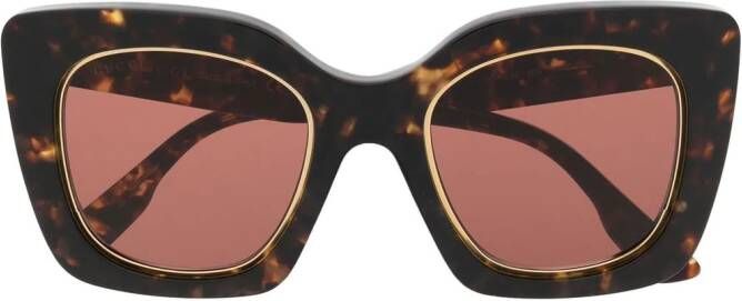 Gucci Eyewear GG1151S zonnebril met cat-eye montuur Bruin