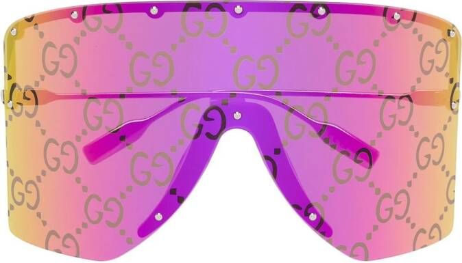 Gucci Eyewear GG1244S zonnebril met masker montuur Roze