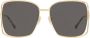 Gucci Eyewear Horsebit zonnebril met vierkant montuur Goud - Thumbnail 1