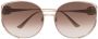 Gucci Eyewear Zonnebril met oversized montuur Goud - Thumbnail 1