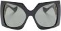 Gucci Eyewear Interlocking G zonnebril met vierkant montuur Zwart - Thumbnail 1