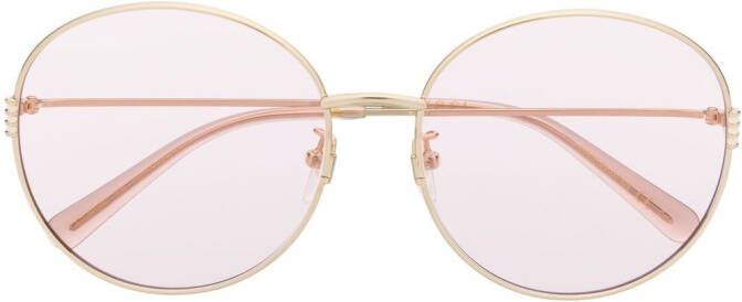 Gucci Eyewear Zonnebril met rond montuur Roze