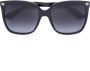 Gucci Eyewear oversize gradient square sunglasses Zwart - Thumbnail 1
