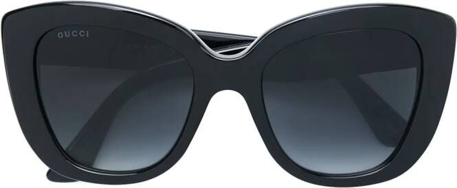 Gucci Eyewear oversized cat-eye sunglasses Zwart