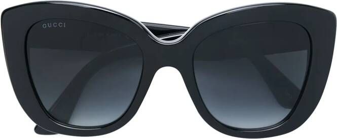Gucci Eyewear Zonnebril met GG-logo Zwart