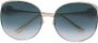 Gucci Eyewear oversized ronde frame zonnebril Metallic - Thumbnail 1