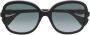 Gucci Eyewear Zonnebril met oversized rond montuur Zwart - Thumbnail 1