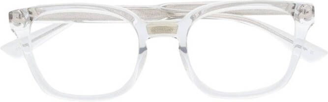 Gucci Eyewear Bril met rechthoekig montuur Wit
