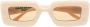 Gucci Eyewear Zonnebril met rechthoekig montuur Beige - Thumbnail 1