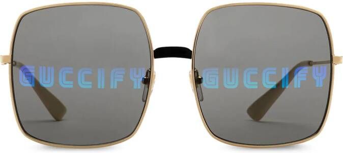 Gucci Eyewear rectangular-frame sunglasses Goud