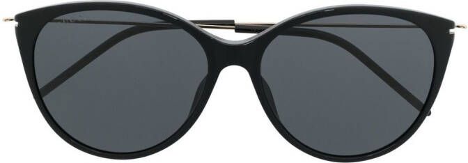Gucci Eyewear Zonnebril met rond montuur Zwart