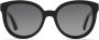 Gucci Eyewear Zonnebril met rond montuur Zwart - Thumbnail 1
