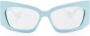 Gucci Eyewear Zonnebril met vierkant montuur Blauw - Thumbnail 1