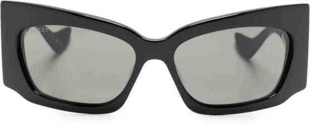 Gucci Eyewear Zonnebril met vierkant montuur Zwart