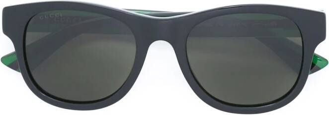 Gucci Eyewear Web arm contrast glasses Zwart