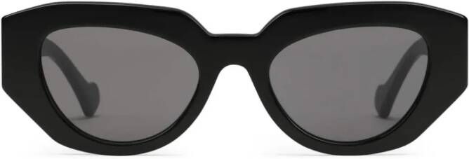 Gucci Eyewear Zonnebril met geometrisch montuur Zwart