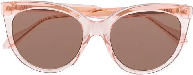 Gucci Eyewear Zonnebril met kattenoog montuur Beige