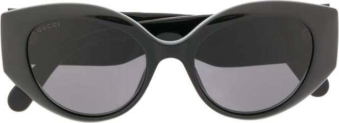 Gucci Eyewear Zonnebril met cat-eye-effect Zwart