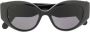Gucci Eyewear Zonnebril met cat-eye-effect Zwart - Thumbnail 1