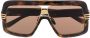 Gucci Eyewear Zonnebril met oversized montuur Bruin - Thumbnail 1