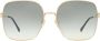Gucci Eyewear Zonnebril met oversized montuur Goud - Thumbnail 1