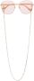 Gucci Eyewear Zonnebril met oversized montuur Goud - Thumbnail 1