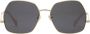 Gucci Eyewear Zonnebril met oversized montuur Goud - Thumbnail 1