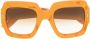Gucci Eyewear Zonnebril met oversized montuur Oranje - Thumbnail 1